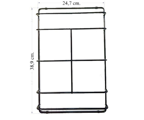 GRIGLIA PER CUCINA A GAS 1 FUOCO ADATTA FRANKE 24,7 X 38,9 NERA LUCIDA P 15710