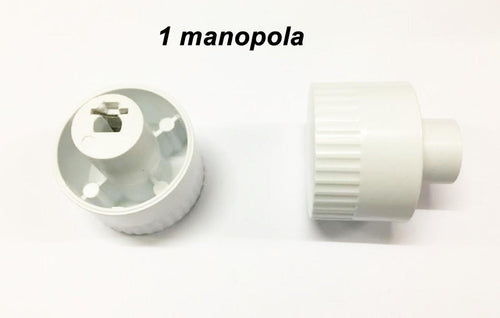MANOPOLA CUCINA A GAS UNIVERSALE BIANCA PASSO MM 6 GAMBO ALTO + 10 MM 1 PZ M7032