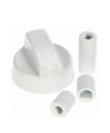 MANOPOLA PER CUCINA A GAS UNIVERSALE BIANCA PASSO 6 - 8 MM 1 PEZZO
