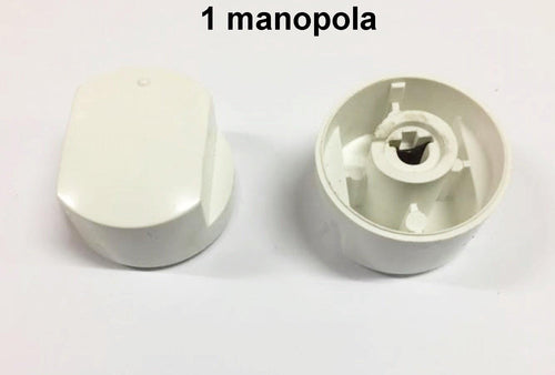 1 MANOPOLA BIANCA UNIVERSALE PER CUCINA A GAS INNESTO MM 6 GAMBO MM 0 M 124
