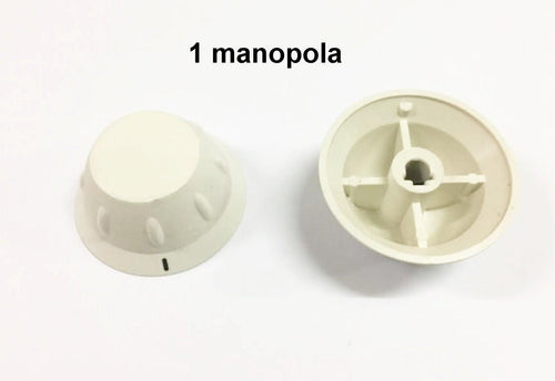 1 MANOPOLA BIANCA UNIVERSALE PER CUCINA A GAS INNESTO MM 6 GAMBO MM 0 MN 120