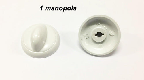 MANOPOLA CUCINA A GAS UNIVERSALE BIANCA PASSO MM 6 GAMBO ALTO -5 MM 1 PZ M7005