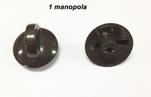MANOPOLA UNIVERSALE MARRONE GAS PER CUCINA PASSO MM 6 GAMBO ALTO 7 MN 135