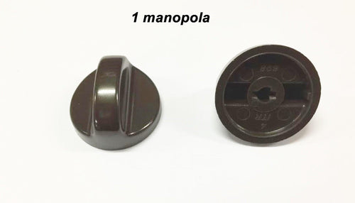 1 MANOPOLA UNIVERSALE MARRONE PER CUCINA A GAS PASSO MM 6 GAMBO ALTO - 2 M 7019