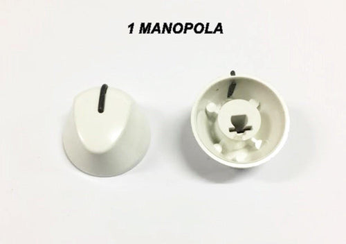 1MANOPOLA UNIVERSALE CUCINA A GAS BIANCA PASSO MM 6 GAMBO LUNGO 0 M 122