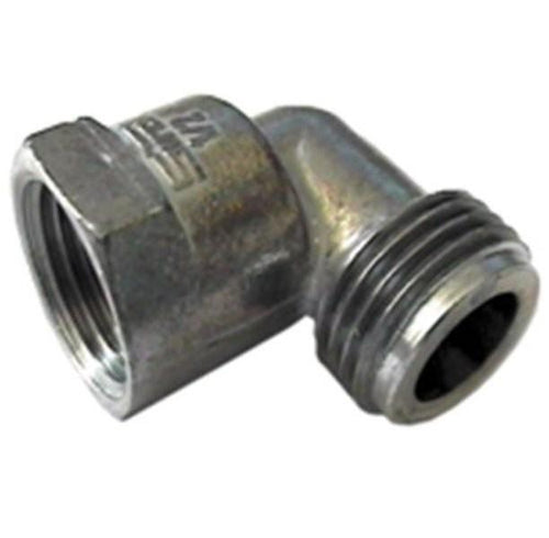 RACCORDO PER TUBO INOX CUCINA A GAS 1/2 MASCHIO + FEMMINA ALLOGGIO GUARNIZIONE