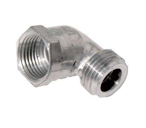 RACCORDO PER TUBO INOX CUCINA A GAS 1/2 MASCHIO + FEMMINA PER OGIVA IN OTTONE