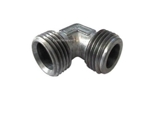 RACCORDO TUBO INOX CUCINA GAS 1/2 MASCHIO + MASCHIO ALLOGGIO OGIVA OTTONE dm 14