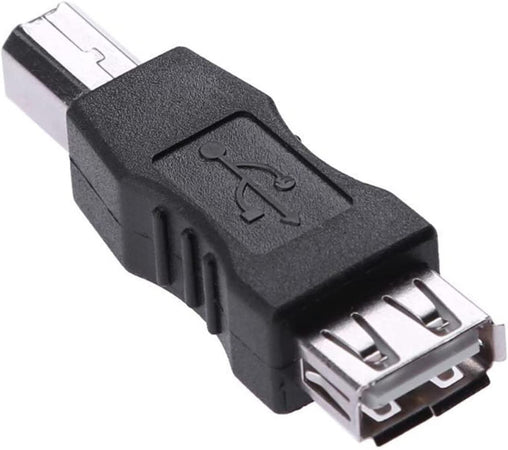Adattatore Convertitore USB A Femmina USB B Maschio Nero