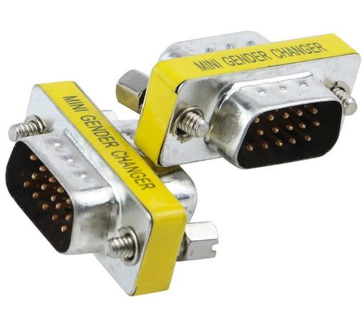 Mini Gender Changer VGA DB 15 poli HD M/M