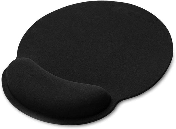 Tappetino con Cuscinetto Poggiapolso in Gel Nero