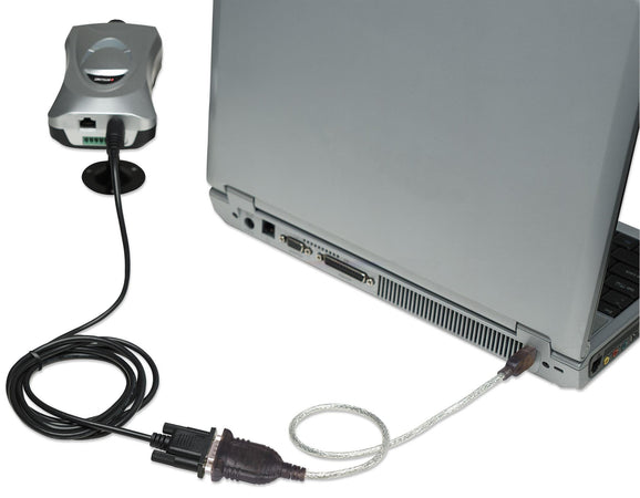 Convertitore Adattatore Manhattan da USB a Seriale 45cm in Blister