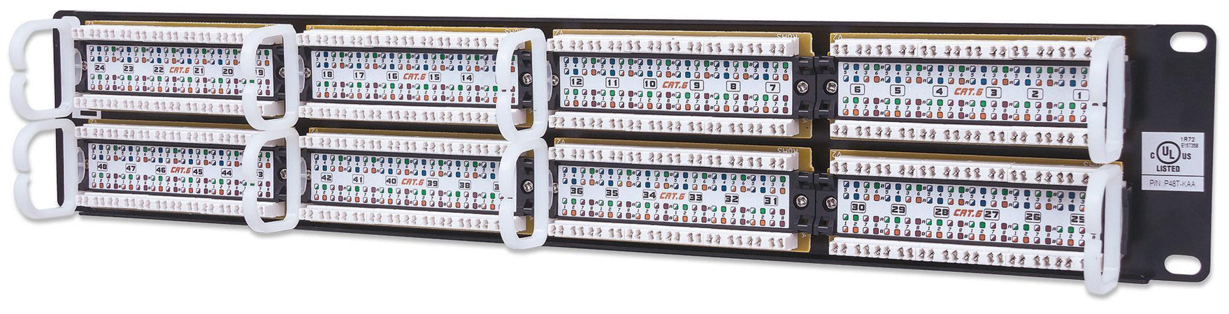 Pannello Patch UTP 48 posti RJ45 cat. 6