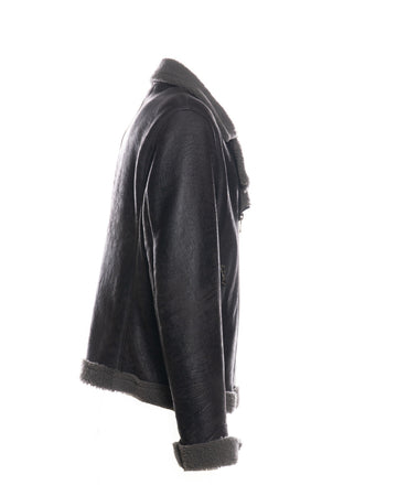 Chiodo Tre Tasche Montone - Chiodo Uomo Nero