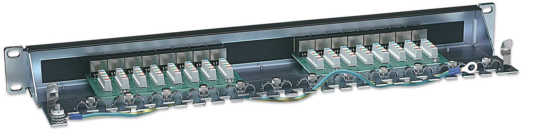 Pannello patch STP 16 posti RJ45 cat. 6