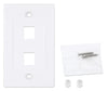 Placca Porta Frutti 2 Posti Mod.503 Bianco