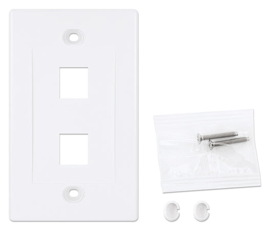 Placca Porta Frutti 2 Posti Mod.503 Bianco