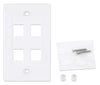 Placca Porta Frutti 4 Posti Mod.503 Bianco