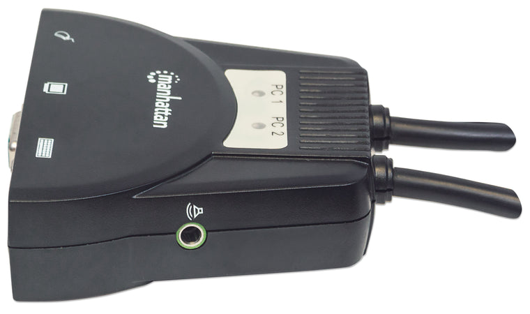 Mini KVM Switch 2 Porte USB con Audio