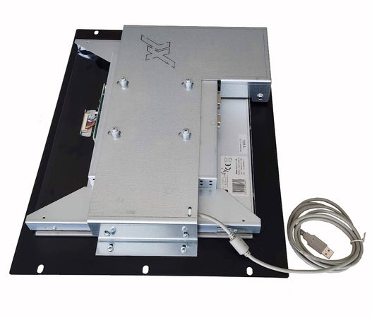 Monitor LCD 17'' Touch Screen per Rack 19'' 8 Unit&agrave Nero