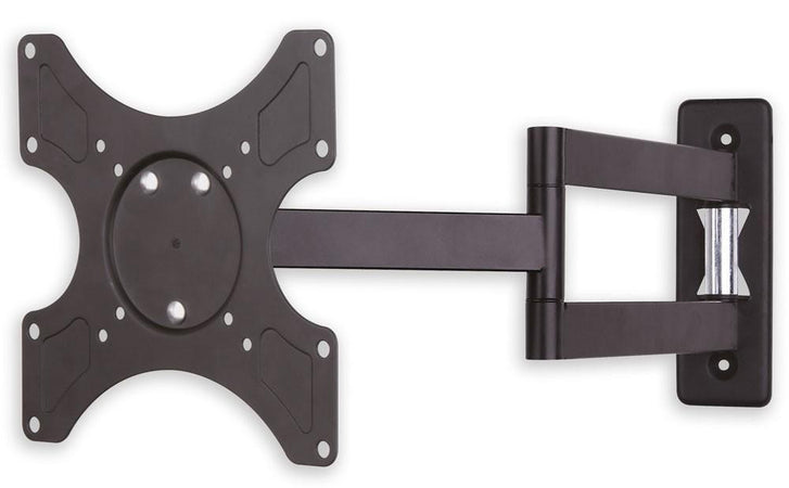 Supporto a muro per TV LED LCD 19-37'' inclinabile 3 snodi nero