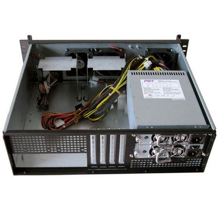 Chassis Industriale da Rack 19'' 3U Ultra Compatto Nero