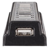 Hub USB 2.0 Hi-Speed 10 Porte da Tavolo con Alimentatore