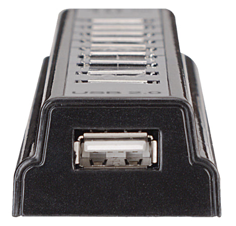 Hub USB 2.0 Hi-Speed 10 Porte da Tavolo con Alimentatore