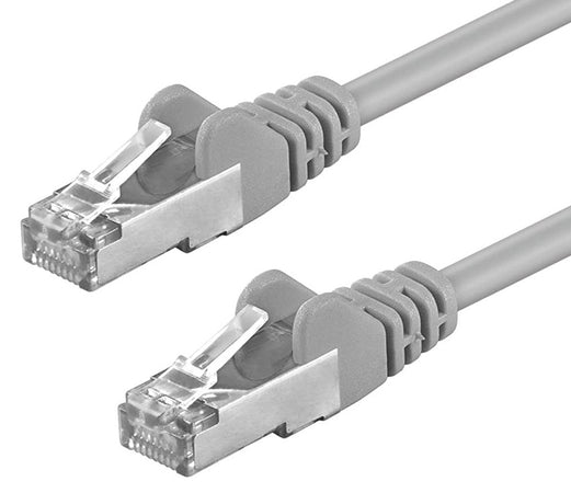 Cavo di rete Patch in CCA Schermato Cat. 5e Grigio F/UTP 2 mt