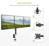 Supporto da scrivania per 3 Monitor 13-24'' con morsetto