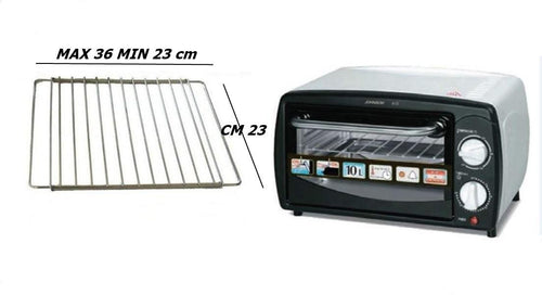 RIPIANO GRIGLIA FORNO FORNETTO UNIVERSALE REGOLABILE CM 36 - 23 X 23,3 PICCOLA
