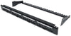 Pannello Patch Modulare 24 Porte Slim 1U Nero
