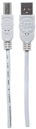 Cavo USB 2.0 A maschio/B maschio 3 metri Bianco