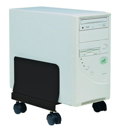 Supporto per PC in Acciaio con Ruote Nero