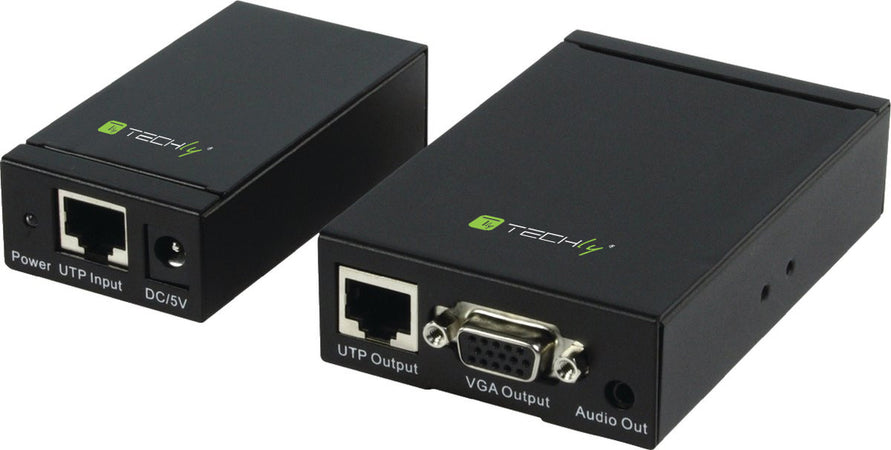 Amplificatore Extender VGA e Audio su Cavo di Rete