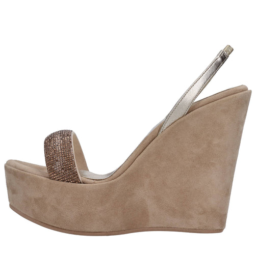 EDDI CUOMO Scarpe con Tacco Beige da donna