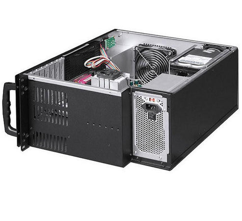 Chassis Industriale Rack 19''/Desktop 4U Ultra Compatto Nero