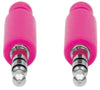 Cavo Audio con Guaina Intrecciata 1m Viola/Fucsia con Blister