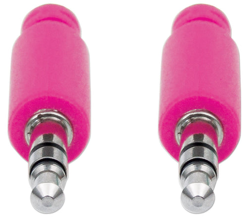 Cavo Audio con Guaina Intrecciata 1m Viola/Fucsia con Blister