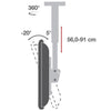 Supporto Telescopico Universale a Soffitto per 2 TV LED LCD 32-55''