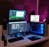 Supporto da Scrivania per 2 Monitor 13-27'' con Morsetto