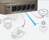 Switch Desktop 5 Porte 10/100 con 4 Porte PoE TEF1105P