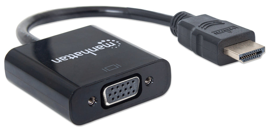 Cavo Convertitore HDMI a VGA con MicroUsb 30cm Nero