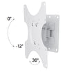 Supporto a muro per TV LED LCD 19 - 37'' inclinabile 1 snodo Bianco