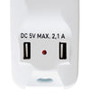 Multipresa 5 Posti Italiana Bipasso con 2 Prese USB
