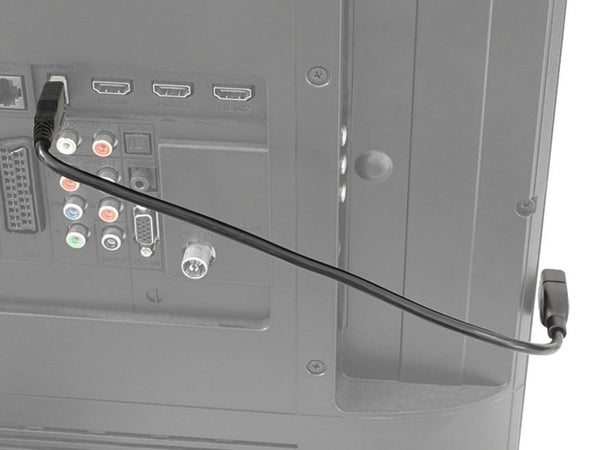 Cavo semi-rigido USB2.0 A Maschio / A Femmina 35cm Nero