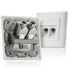 Frutto Keystone RJ45 Cat6A 10Gigabit STP 180° Tooless Slim
