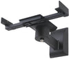 Coppia Staffe Speakers a Parete fino a 25kg Nero