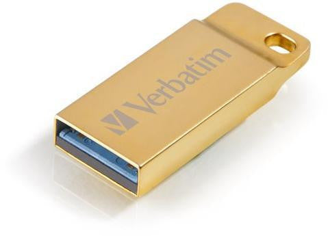 Mini Memoria USB 3.0 Verbatim con Portachiavi 16GB Oro