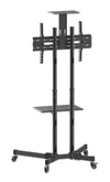 Supporto a Pavimento con una Mensola Trolley TV LCD/LED/Plasma 37-70''